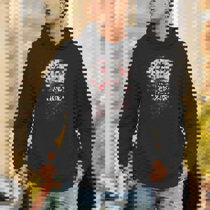 Poker Players ギフト 4エース トランプ Lucky Winner 長袖tシャツ パーカー