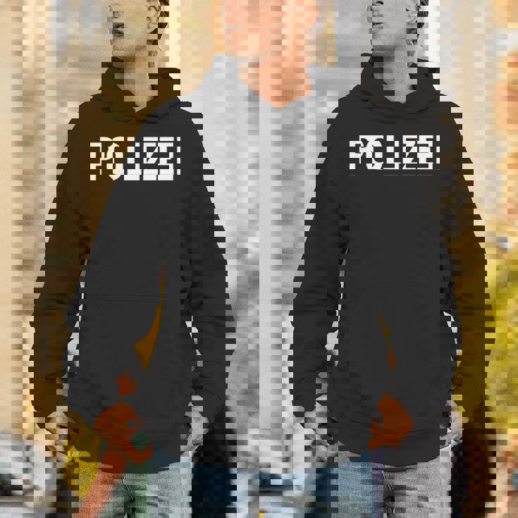 Polizei ドイツ警察 ドイツ法執行機関両面 長袖tシャツ パーカー