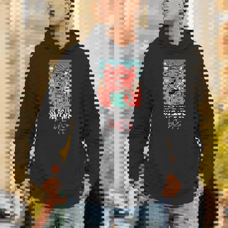 Rad Techは猫、放射線ヴィンテージ猫おもしろさんを愛しています パーカー