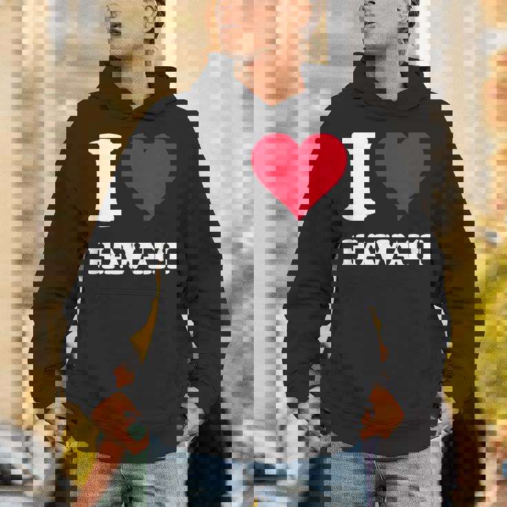 Red Heart I Love Hawai'i パーカー