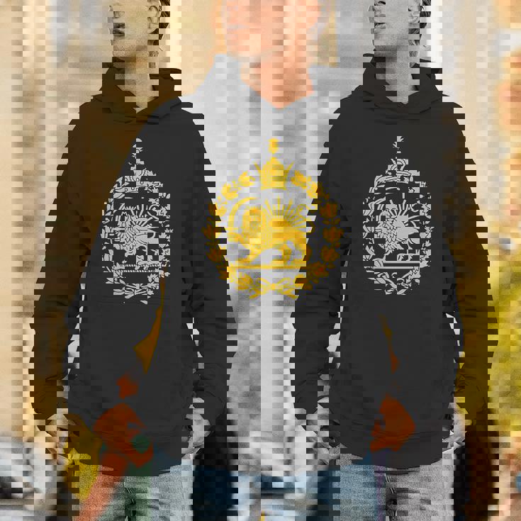 Shir O Khorshid イラン ライオン&サンエンブレム ペルシャ遺産 パーカー