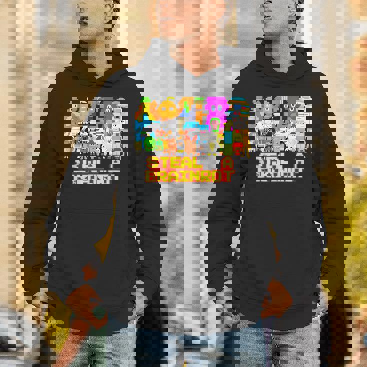 Steal A Brainrot Meme ビデオゲーム キッズゲーマー パーカー