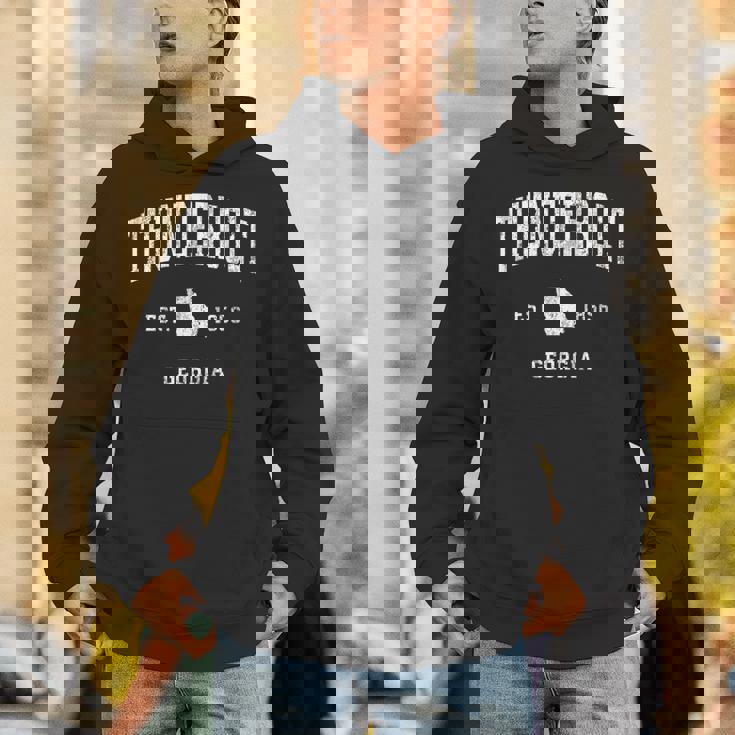 Thunderbolt Georgia Ga ヴィンテージ アスレチック スポーツデザイン パーカー