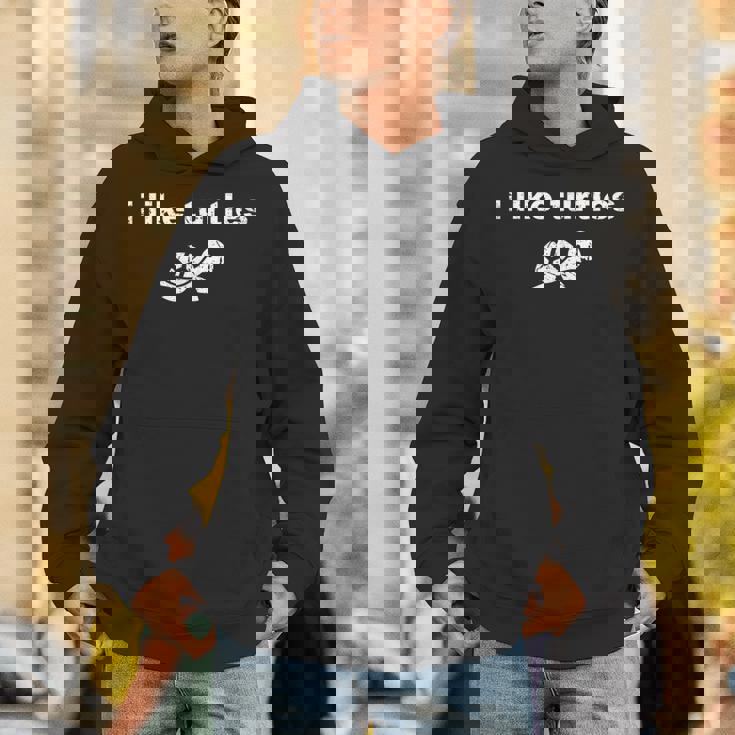 Vintage I Like Turtles Turtle Pet For Turtle Lovers Hoodie