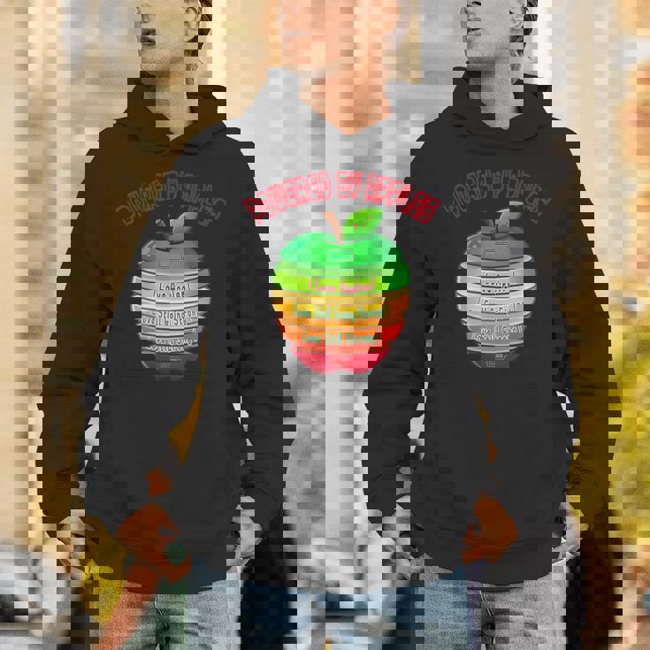 「Powered By Apples（リンゴの力）」リンゴ スライス 充電 バッテリー 残量 おもしろみ 可愛い パーカー