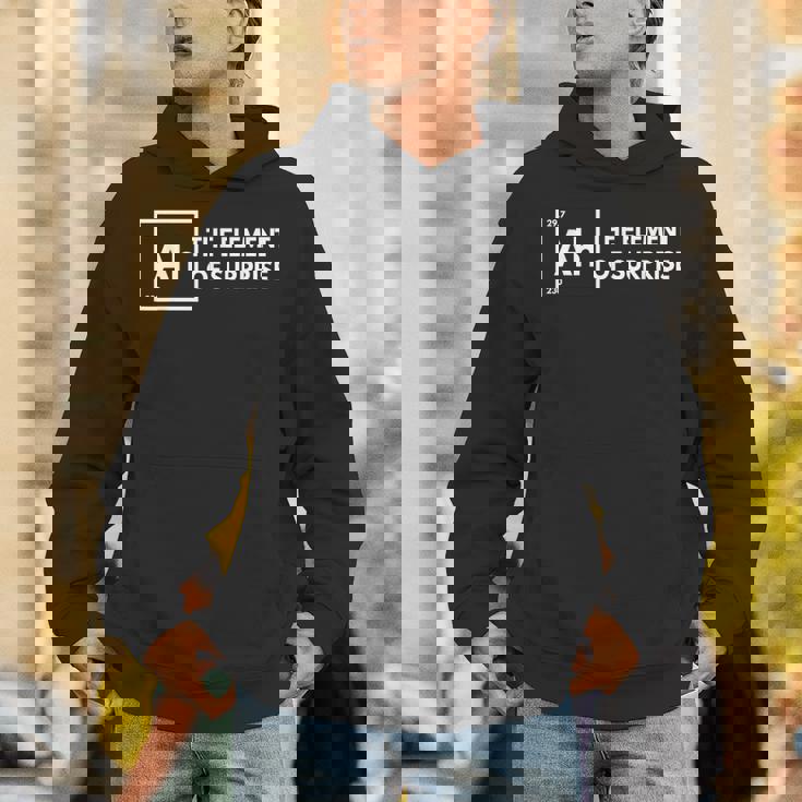 ああ、驚きの要素 化学 科学 ユーモア 先生 パーカー