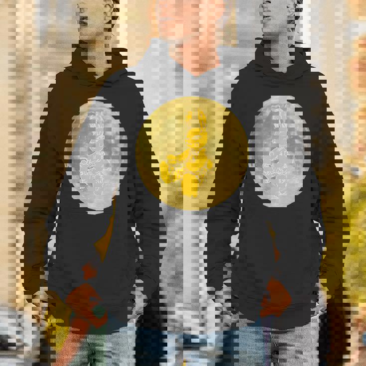 うさぎ星人 On The Yellow Moon パーカー