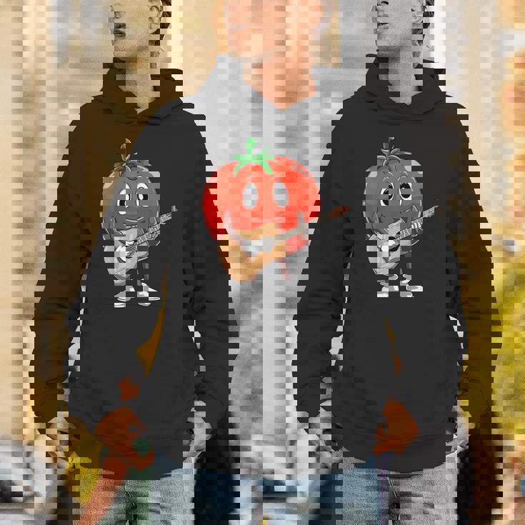 おもしろギタリスト トマト 演奏 ギター ミュージシャン トマト ギター パーカー