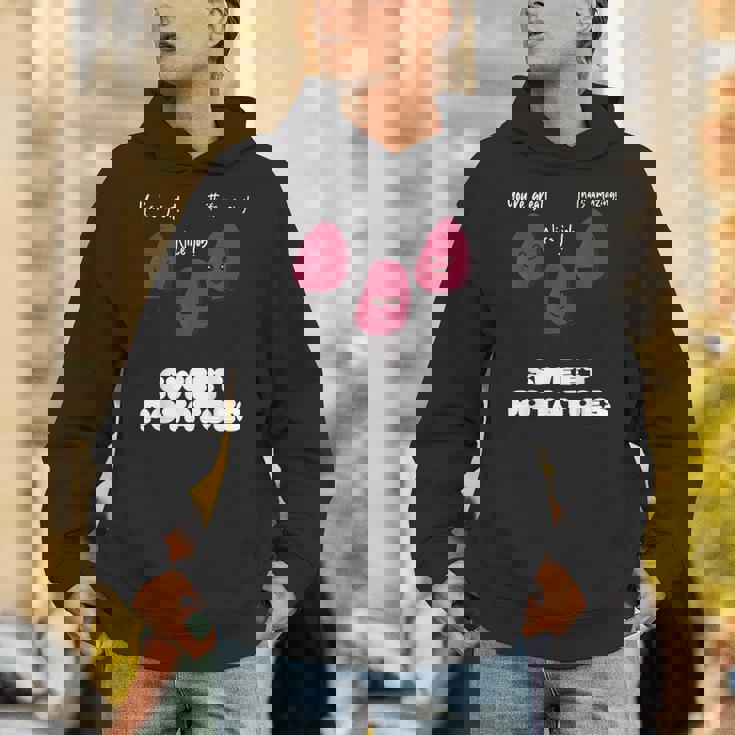 さつまいもを称賛する面白いさつまいもギャング パーカー