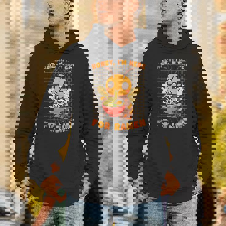 はちみつラーメン好き かわいい 食通アート 蜂 パーカー