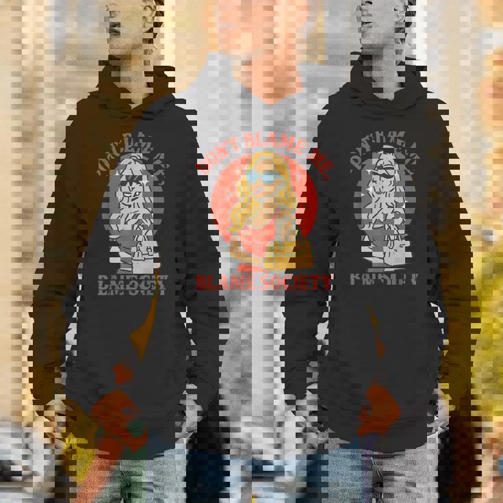 わたしじゃない 社会のせい レトロガール パーカー