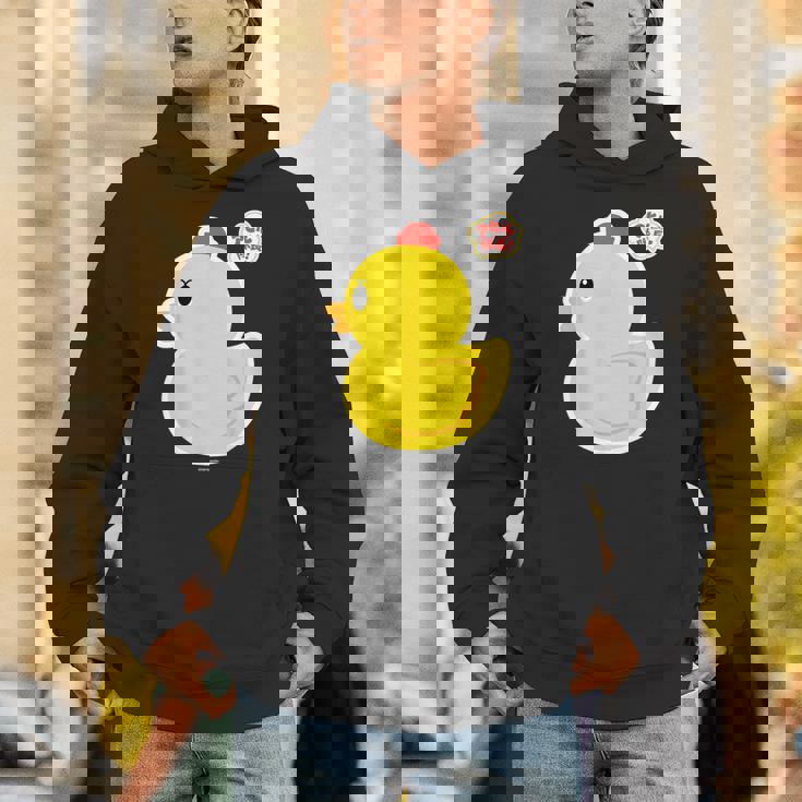 アヒル隊長ビッグプリント（横向き） パーカー