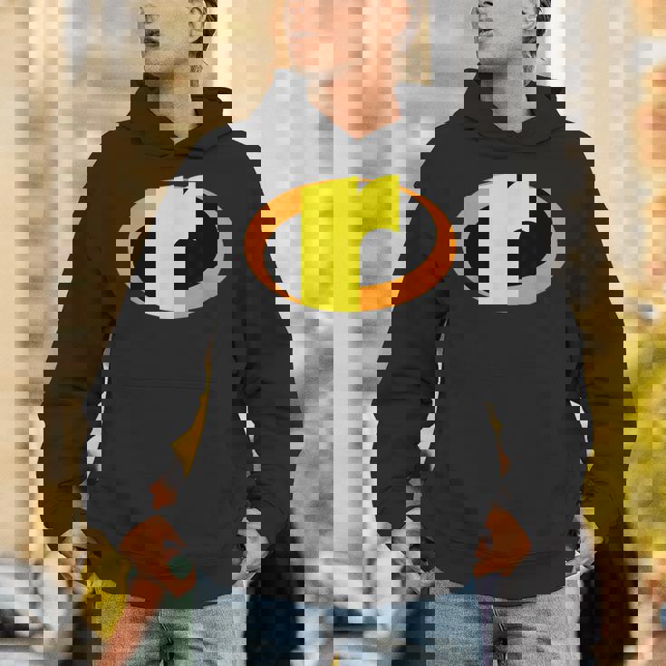 インクレディブル レター R アルファベット スーパーヒーロー キッズ ファミリー パーカー