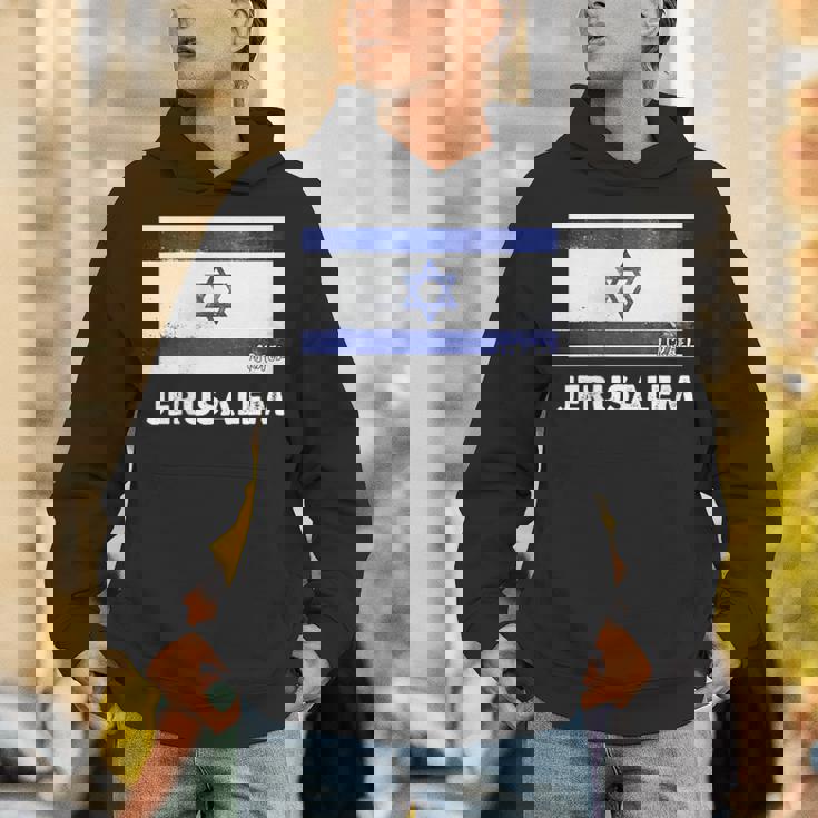 エルサレムイスラエル国旗シャツ パーカー