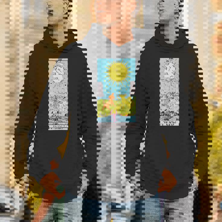 オリジナルのrider Waite Deckのムーンヴィンテージタロットカード。 長袖tシャツ パーカー