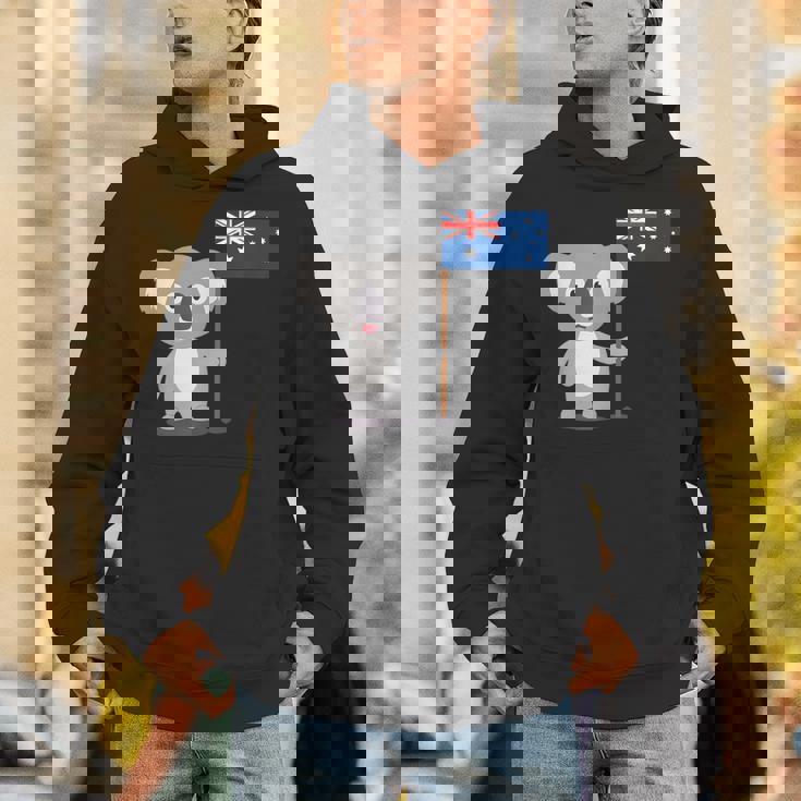 オーストラリアのコアラ オーストラリア国旗 パーカー