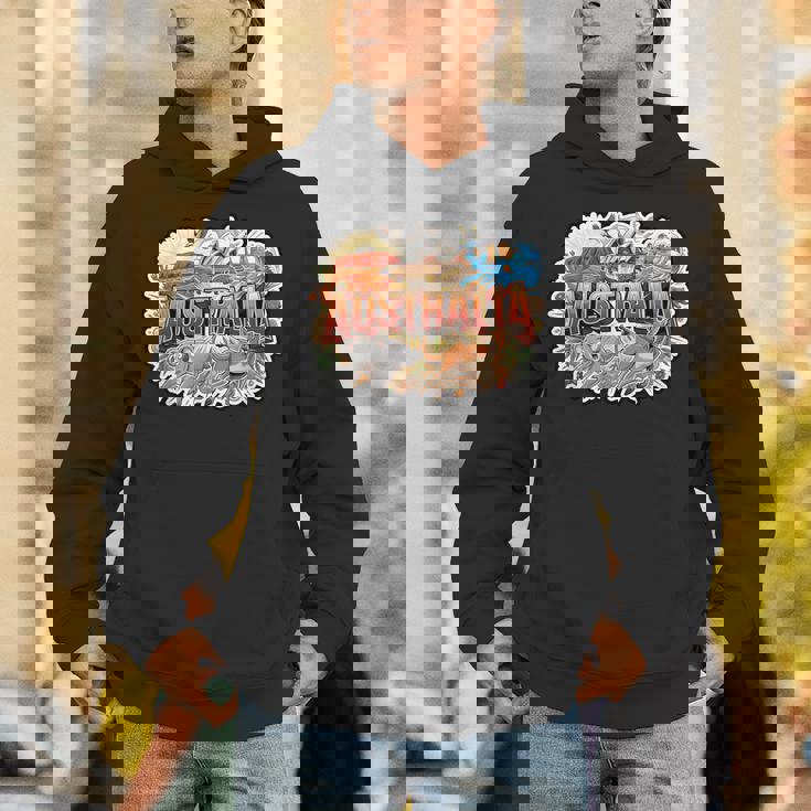 オーストラリアカンガルーコアラポインティングミーム オーストラリアのお土産 パーカー