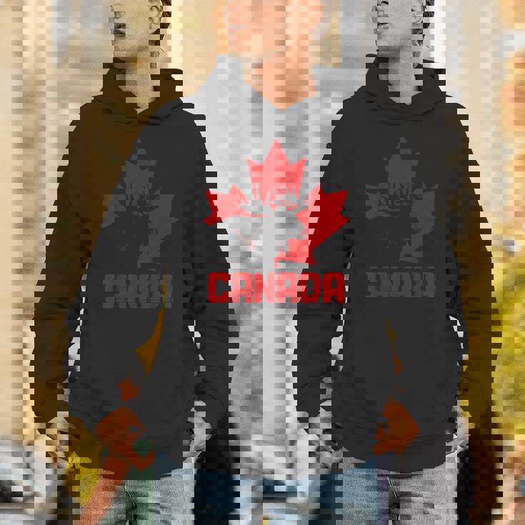 カナダヘラジカ メープルリーフ プライド ヴィンテージ カナダ国旗 パーカー