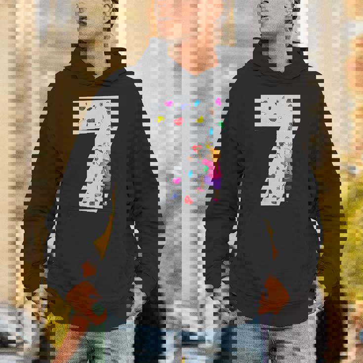 キッズ 7歳の誕生日パーティーケーキクライマークライムボルダリング パーカー