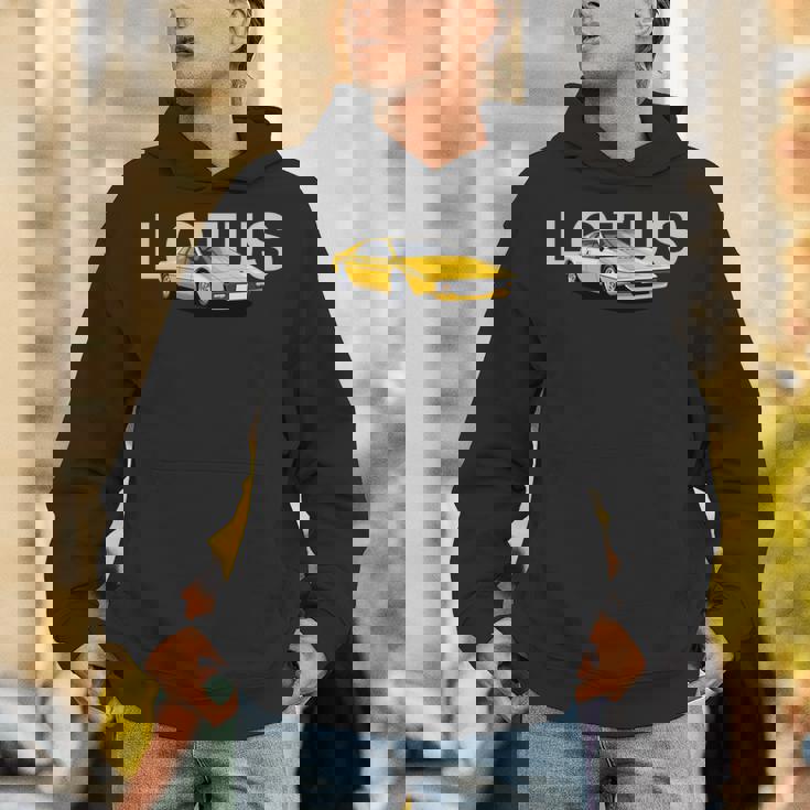 クラシック ブリティッシュ ロータス エスプリ スポーツカー 長袖tシャツ パーカー