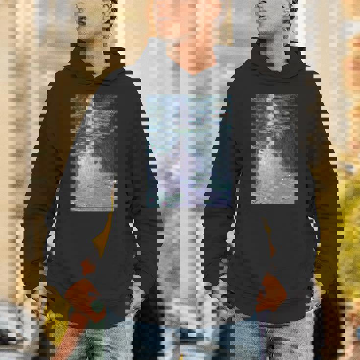 クロード・モネの睡蓮 長袖tシャツ パーカー