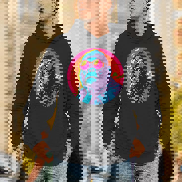 クールゴリラ サングラス付き サンセット ゴリラ パーカー