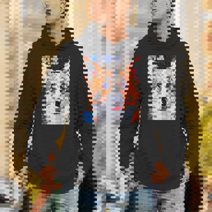 コーギー・ポートレート キュビズム・アート パーカー