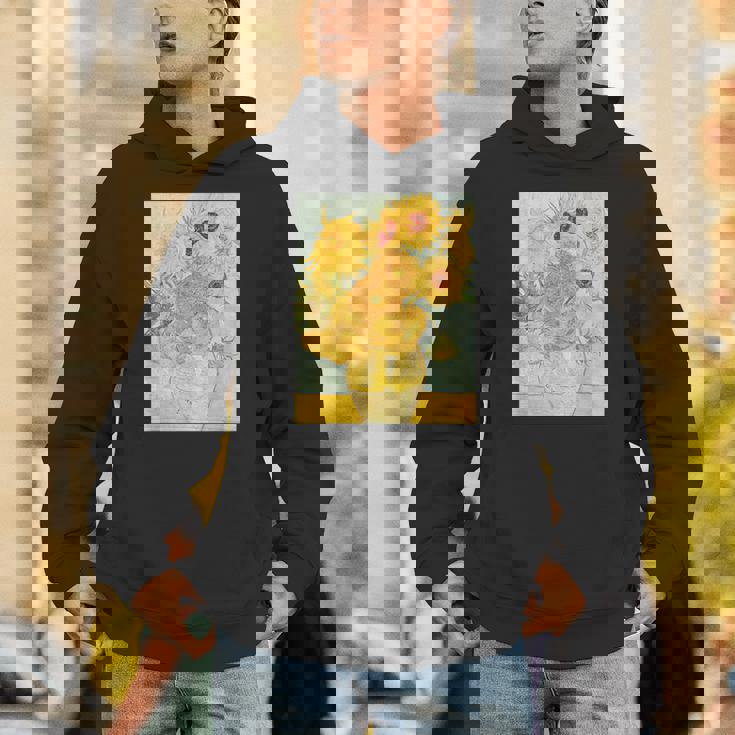 ゴッホのひまわりアートアーティスト向け パーカー