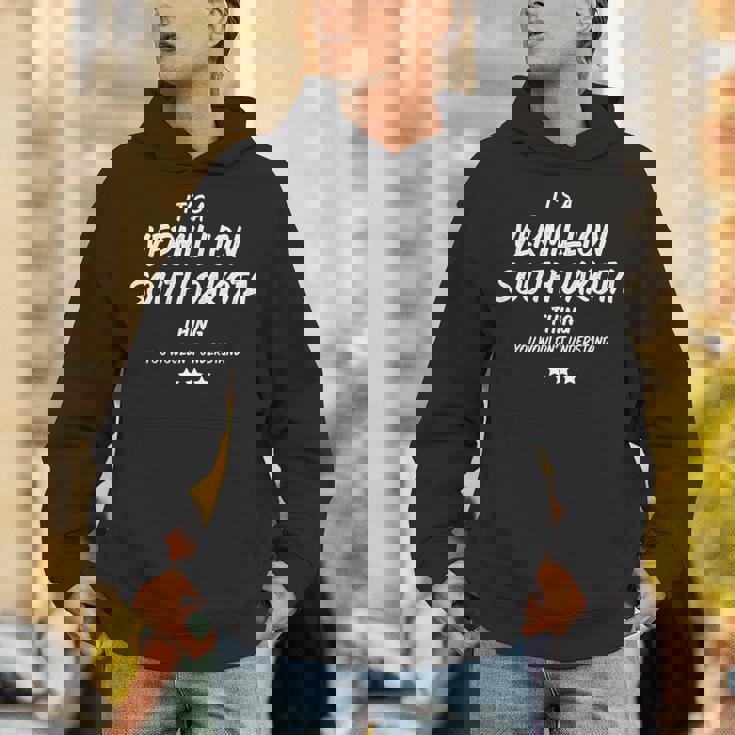 サウスダコタの朱色のものです 長袖tシャツ パーカー