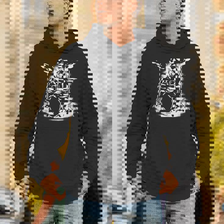 シュナウザー ドラムを弾く ドラマー 犬好き パーカー