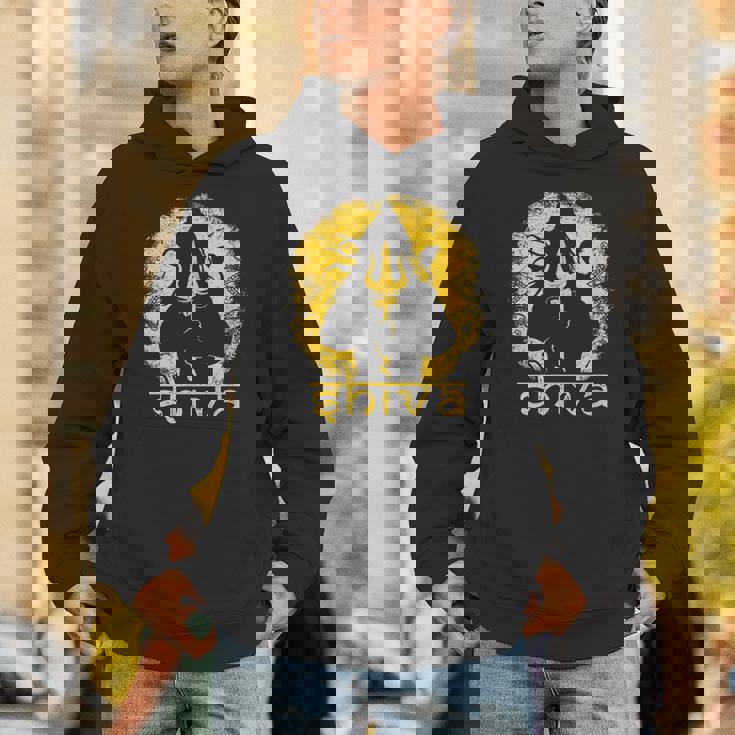 シヴァ 神聖なトライデントデザイン 男性用 ヒンズー教の神 シヴァ神 パーカー