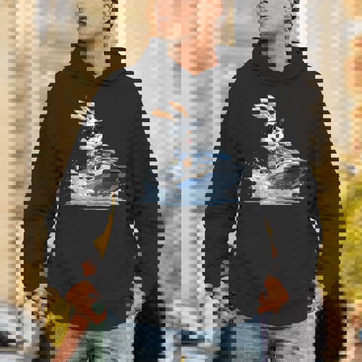 ジェットスキー ジェットスキー ウサギ イースターバニー サングラス パーカー