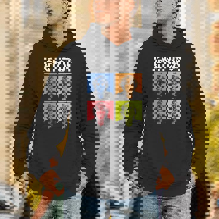 ジョン・レノン カラーブロック 長袖tシャツ パーカー