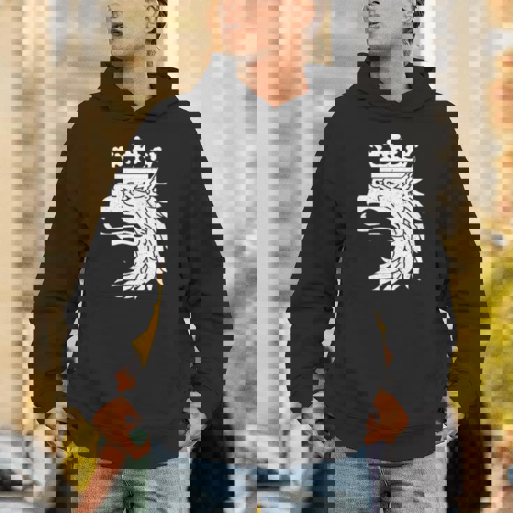 スカニアスウェーデン紋章フラッググリフィン 長袖tシャツ パーカー