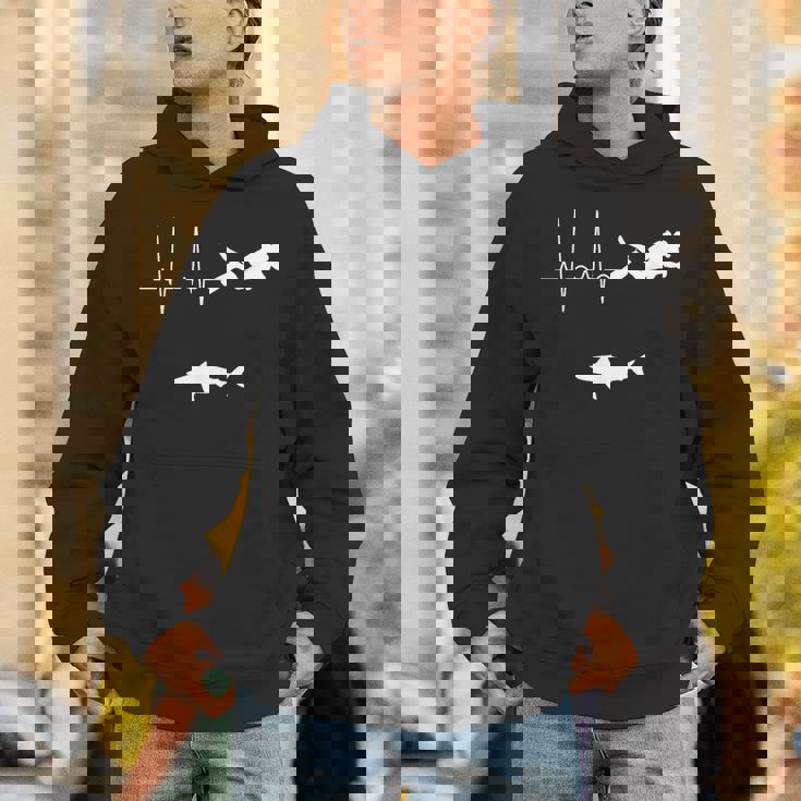 スキューバダイビングハートビート水中サメダイバー パーカー