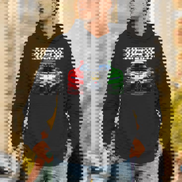 スポーツカーファンのためのスーtシャツ パーカー