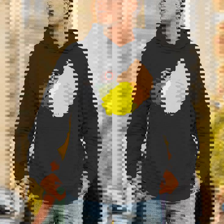 ズグロシロハラインコ 長袖tシャツ パーカー