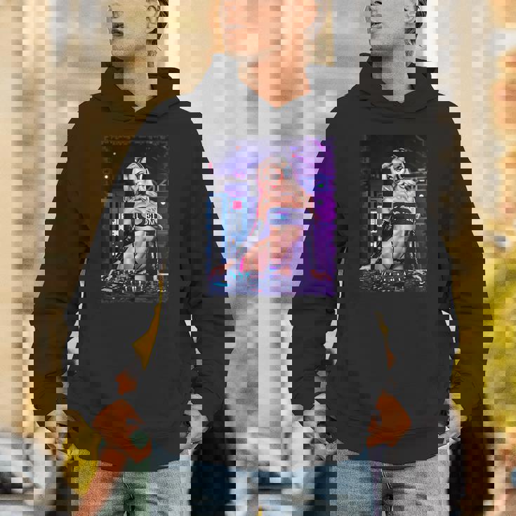 セクシーガールedmシャツメンズ–セクシーブロンドdjレイブ パーカー