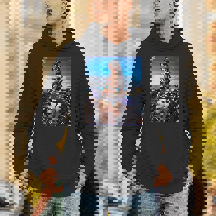 セクシーガールグラフィックtシャツ セクシーなラティーナガール&バイクビーチ。 長袖tシャツ パーカー