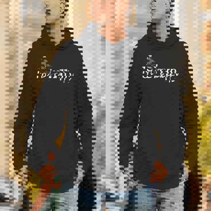 タイリクハクセキレイ Be Happy 鳥 動物 図 バードウォッチング 贈り物 鳥類学者 生物学者 自然科学 パーカー