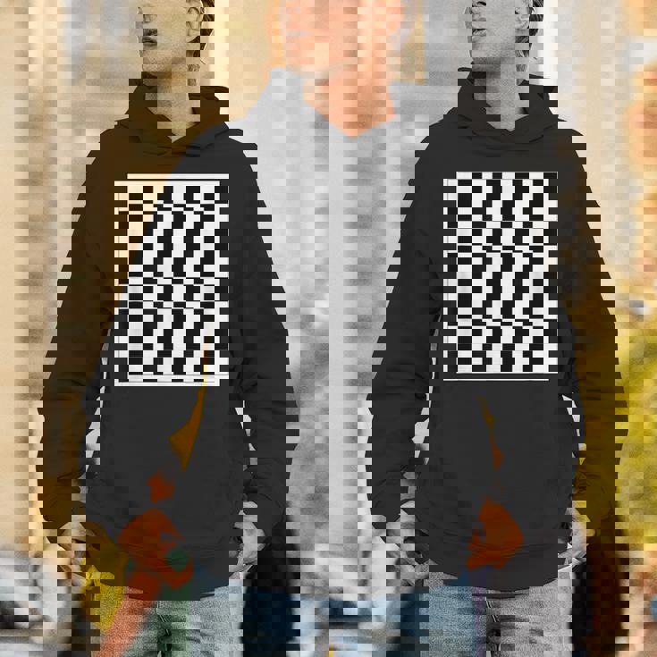 チェッカー柄チェス パーカー