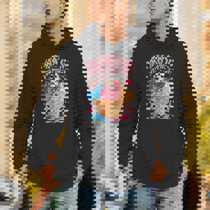 チェリー・オン・ウィズ・マイ・ミニ・ミー・アイスクリーム・ラブ パーカー