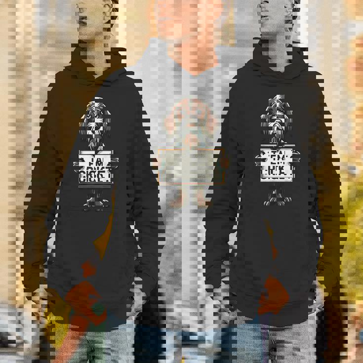 チームクリケット、クリケットの正義、犬好き、ハンティングドッグ パーカー