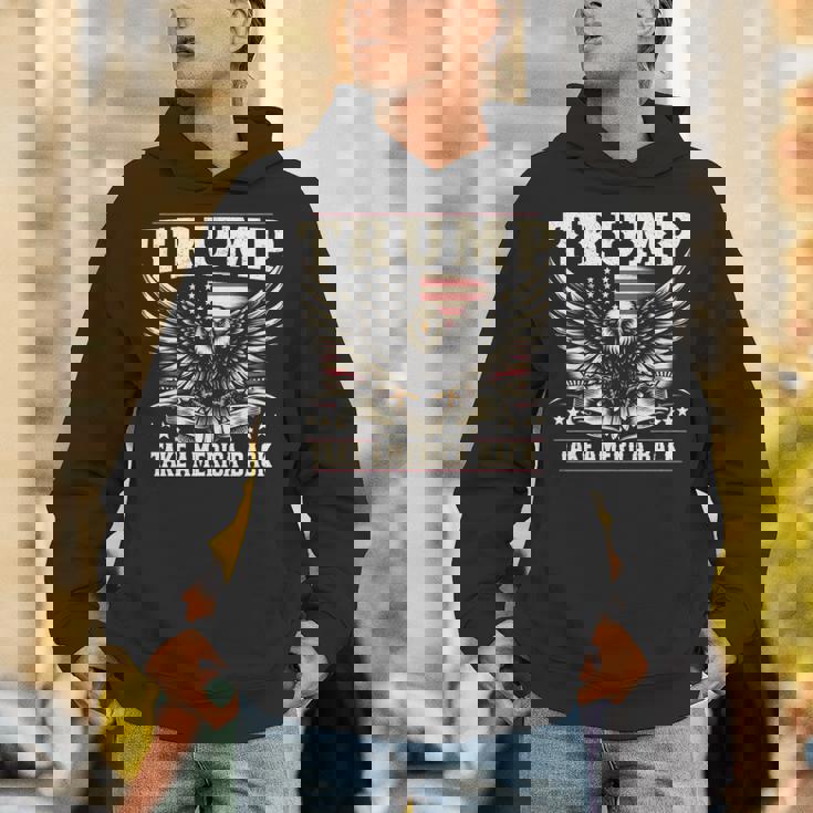 トランプ 2024 テイク・アメリカ・バック トランプ大統領 長袖tシャツ パーカー