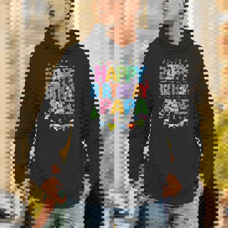 ハッピーバースデーパパはパパの誕生日 長袖tシャツ パーカー