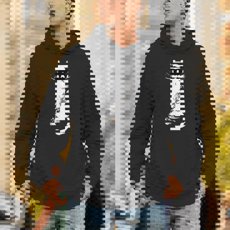 バスクラリネットを弾くサングラスをかけた面白い猫 パーカー