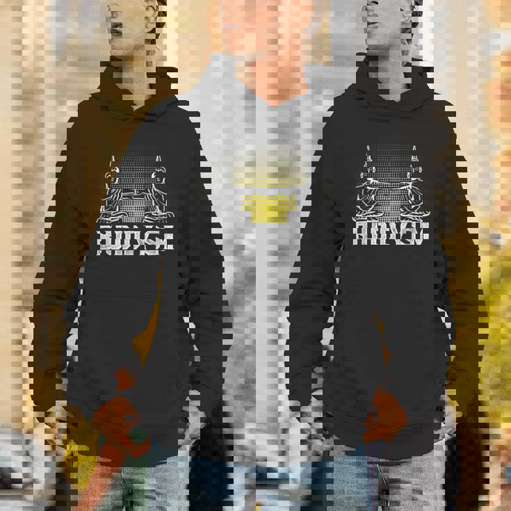 メンズ バディフィストバンプバディズム仏教フレンズハッピーブッダ パーカー