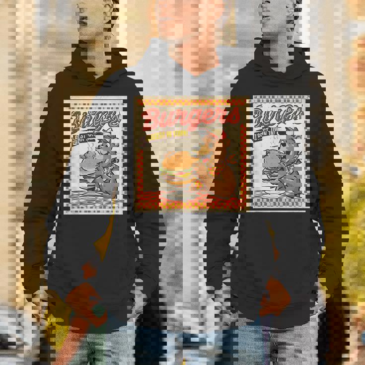 ビンテージ Burgers Biggest In Town ベア ハンバーガー ショップ パーカー