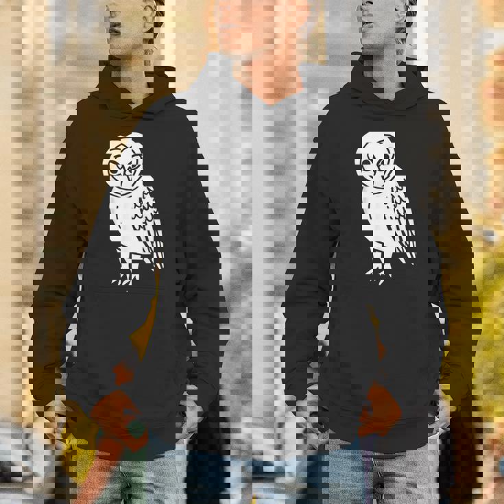 フクロウ愛好家 メンフクロウ かわいい 白い鳥 精神 動物 自然 アート パーカー