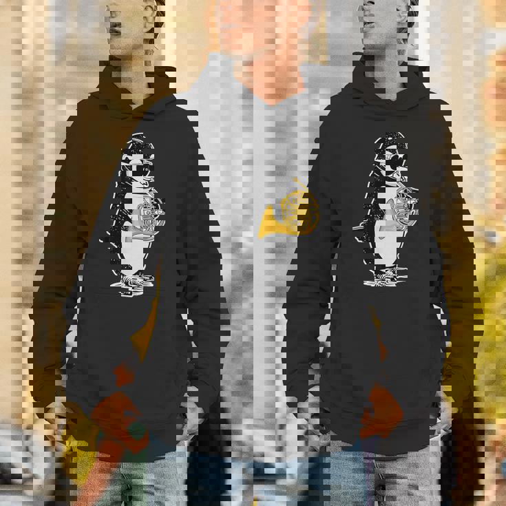 フレンチホルン奏者 ペンギン好き 音楽 フレンチホルン パーカー